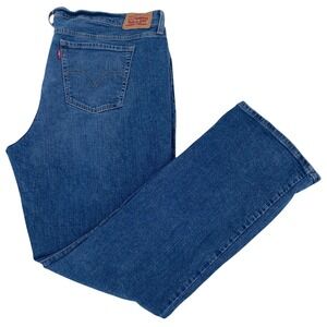 Levis 415 Classic Bootcut Jeans Womens 34 Medium Wash Blue Denim Pants Durable